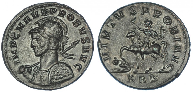 PROBO. Antoniniano. Serdica (276-282). R/ Emperador a caballo a izq. pisando ene...