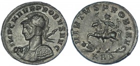 PROBO. Antoniniano. Serdica (276-282). R/ Emperador a caballo a izq. pisando enemigo; VIRTVS PROBI AVG. RIC-878. EBC-.