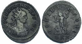CARO. Antoniniano. Roma (282). R/ Júpiter a izq.; IOVI VICTORI, en exergo BKA. RIC-38. Oxidaciones. MBC.