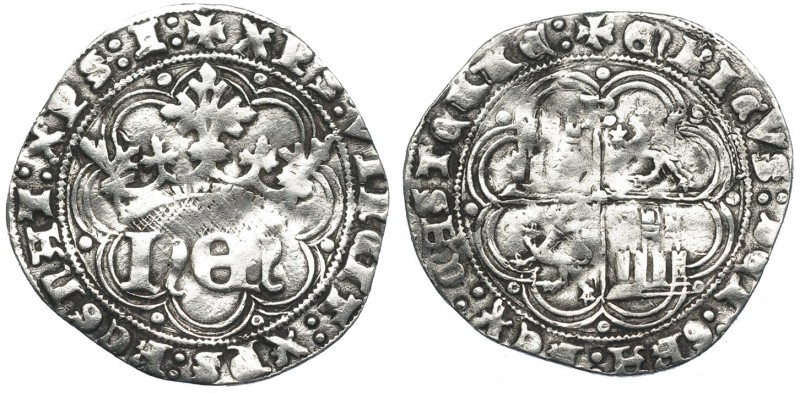ENRIQUE IV. Real. Burgos. R/ B en la parte superior del eje. III-708.1. BC+.
