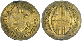 25 céntimos. S/F. Latón. VII-222. MBC.