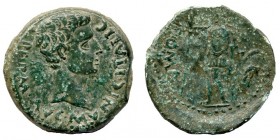 ITALICA. As. Augusto. A/ Cabeza masculina a der.; PERM AVG MNIC ITALIC. R/ Roma a izq. con lanza y escudo; ROMA. AE 11,75 g. RPC-61. APRH-61. ACIP-332...