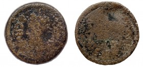 GADES. Sestercio. Augusto. A/ Cabeza de Agripa a izq. con corona rostral; AGRIPPA poco visible. R/ Acrostolio; (MVN)ICIP (PARENS). AE39,88 g. RPC-80. ...
