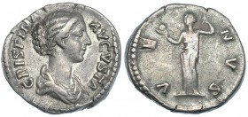 CRISPINA. Denario. Roma (180-182). R/ Venus con manzana; VENVS. RIC-286a. MBC/BC+.