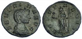 SEVERINA. Denario de vellón. Roma (270-275). R/ Venus a izq. con figura y cetro; VENVS FELIX, exergo gamma. RIC-6. MBC.