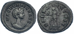 MAGNIA URBICA. Antoniniano. Roma (283-285). R/ Venus a izq. con casco, cetro y escudo a sus pies; VENVS VICTRIX, exergo KAS. RIC-343. Pequeñas marcas....