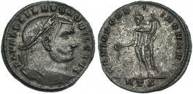 SEVERO II. Follis. Heraclea (305-306). R/ Genio Populi Romani, oficina S. RIC-26a. R.P.O. EBC-.