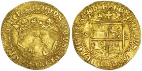 Castellano. Sevilla. R/ Escudo entre S-S. AC-607. Leve vano en rev. EBC-/MBC+. Muy escasa.