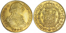 8 escudos. 1774. Lima. MJ. VI-1601. MBC.