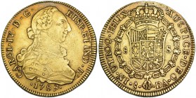 8 escudos. 1789. Santiago. DA. VI-1412. MBC.