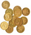 Lote 13 monedas de 25 pesetas: 1876 (2), 1877 (7), 1878 DEM (1), 1880 (2), 1881 (1). Calidad media EBC.