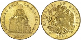 CHILE. 8 escudos. 1850. LA. KM-105. MBC+.
