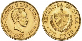 CUBA. 1 peso. 1916. KM-16. EBC+.
