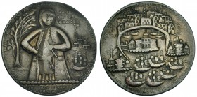 GRAN BRETAÑA. Medalla. Vernon. 1739. Portobello. AE 39 mm. MBC-.