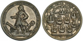 GRAN BRETAÑA. Medalla. 1739. Portobello. AE 38,5 mm. MBC+.