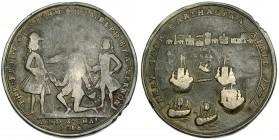 GRAN BRETAÑA. Medalla. 1741. Cartagena. "DON BLASS" en anv. y rev. AE 38,5 mm. Rara. BC+.