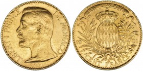 MÓNACO. 100 francos. 1901. KM-105. MBC+/EBC-.