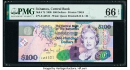Bahamas Central Bank 100 Dollars 2009 Pick 76 PMG Gem Uncirculated 66 EPQ. 

HID09801242017

© 2020 Heritage Auctions | All Rights Reserved
