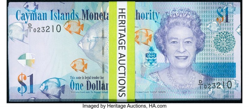 Cayman Islands Monetary Authority 1 Dollar 2010 Pick 38a 90 Examples Crisp Uncir...