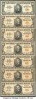 Dominican Republic Banco Central de la Republica Dominicana 10 Pesos Oro ND (1949; 1956) Pick 62; 73 (6) Seven Examples Fine-Very Fine. ND (1949; 1956...
