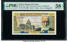 France Banque de France 5 Nouveaux Francs on 500 Francs 12.2.1959 Pick 137b PMG Choice About Unc 58 EPQ. 

HID09801242017

© 2020 Heritage Auctions | ...