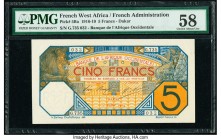 French West Africa Banque de l'Afrique Occidentale 5 Francs 10.7.1919 Pick 5Ba PMG Choice About Unc 58. 

HID09801242017

© 2020 Heritage Auctions | A...