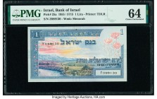 Israel Bank of Israel 1 Lira 1955 / 5715 Pick 25a PMG Choice Uncirculated 64. Minor foreign substance. 

HID09801242017

© 2020 Heritage Auctions | Al...