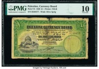 Palestine Currency Board 1 Pound 30.9.1929 Pick 7b PMG Very Good 10. 

HID09801242017

© 2020 Heritage Auctions | All Rights Reserved