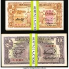 Uruguay Banco de la Republica Oriental 1 Peso (135); 10 Peso (84) 1939 Pick 35b; 37c 219 Examples Very Fine-About Uncirculated. 

HID09801242017

© 20...