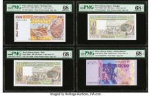West African States Group Lot of 4 Graded Examples PMG Superb Gem Unc 68 EPQ (4). 

HID09801242017

© 2020 Heritage Auctions | All Rights Reserved