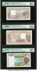 West African States Group Lot of 5 Graded Examples PMG Choice Uncirculated 64; Choice Uncirculated 64 EPQ; Superb Gem Unc 67 EPQ (3). 

HID09801242017...