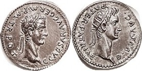 CALIGULA, Den., rev Radiate hd of Augustus rt, COPY, by Slavei, struck in silver, Unc, nicely toned, superb quality workmanship.