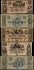 Lot of (10) New Orleans, Louisiana. Canal Bank and Canal & Banking Co. 18xx. $20 to $100. About Uncirculated. Remainders.
A grouping of 10 higher den...