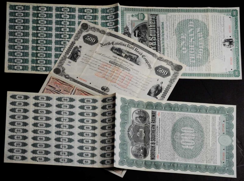 Lot of (3) Railroad Bonds.
This group of three bonds contains the following: No...