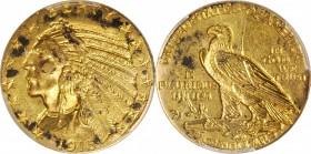 1915 Indian Half Eagle. AU Details--Scratch (PCGS).
PCGS# 8530. NGC ID: 28DX.
Estimate: 450