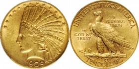1909 Indian Eagle. AU-58 (PCGS).
PCGS# 8862. NGC ID: 28GM.
Estimate: 1000