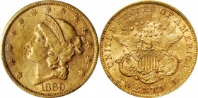 1869-S Liberty Head Double Eagle. AU-53 (PCGS).
PCGS# 8956. NGC ID: 26A6.
Estimate: 2000