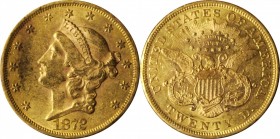 1872 Liberty Head Double Eagle. AU (Uncertified).
PCGS# 8963.
Estimate: 2000