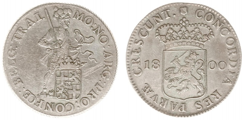 Bataafse Republiek (1795-1806) - Utrecht - Zilveren Dukaat 1800 (Sch. 69 / Delm....