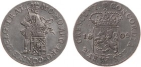 Bataafse Republiek (1795-1806) - Utrecht - Zilveren Dukaat 1805 (Sch. 74 / Delm. 982) - ZF