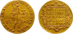 Bataafse Republiek (1795-1806) - Utrecht - Gouden Dukaat 1800 (Sch. 36 / Delm. 1171C) - 3.52 gram - klemspoortjes - ZF+