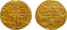 Bataafse Republiek (1795-1806) - Utrecht - Gouden Dukaat 1800 (Sch. 36 / Delm. 1171C) - 3.45 gram - ZF