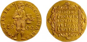 Bataafse Republiek (1795-1806) - Utrecht - Gouden Dukaat 1802 (Sch. 38 / Delm. 1171C) - 3.47 gram - PR-