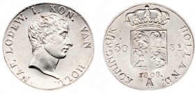 Koninkrijk Holland (Lodewijk Napoleon 1806-1810) - 50 Stuivers 1808 Lodewijk Napoleon (Sch. 149) - PR