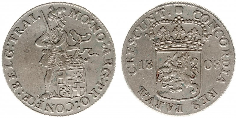 Koninkrijk Holland (Lodewijk Napoleon 1806-1810) - Zilveren Dukaat 1808 (Delm. 9...