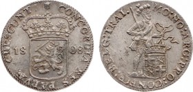 Koninkrijk Holland (Lodewijk Napoleon 1806-1810) - Zilveren Dukaat 1808 (Delm. 982 /Sch. 123/S) - UNC- / mooi exemplaar en zeldzaam in deze kwaliteit