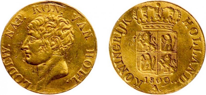 Koninkrijk Holland (Lodewijk Napoleon 1806-1810) - Gouden Dukaat 1809 - 3e type ...