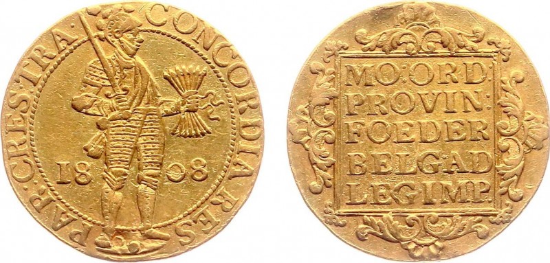 Koninkrijk Holland (Lodewijk Napoleon 1806-1810) - Dubbele Gouden Dukaat 1808 (S...