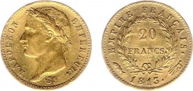 Nederland onder Napoleon (1810-1813) - 20 Francs 1813 muntteken Vlaggemast (Sch. 164) - PR