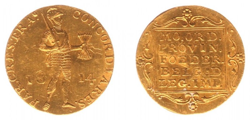 Koninkrijk NL Willem I als Soeverein-vorst (1813-1815) - Gouden dukaat 1814 munt...